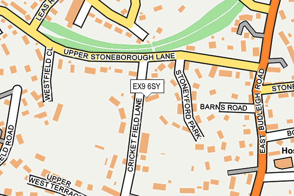 EX9 6SY map - OS OpenMap – Local (Ordnance Survey)