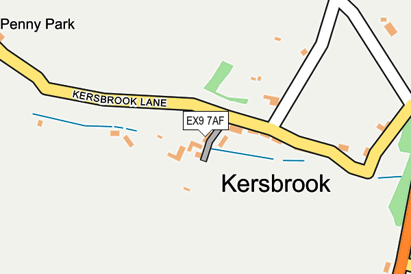 EX9 7AF map - OS OpenMap – Local (Ordnance Survey)