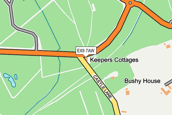 EX9 7AW map - OS OpenMap – Local (Ordnance Survey)