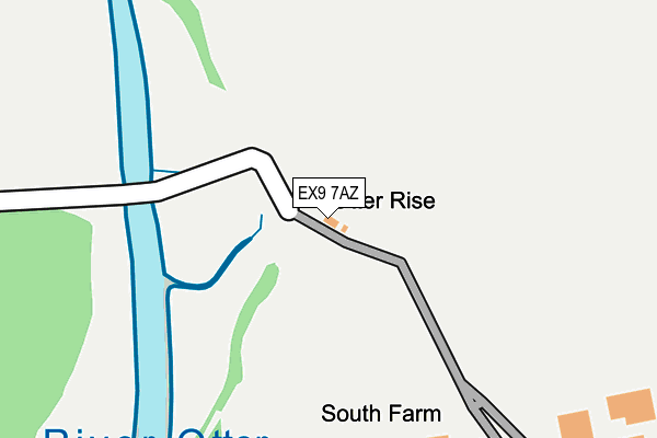 EX9 7AZ map - OS OpenMap – Local (Ordnance Survey)