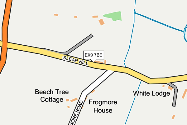 EX9 7BE map - OS OpenMap – Local (Ordnance Survey)