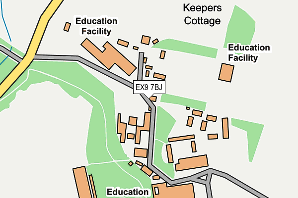 EX9 7BJ map - OS OpenMap – Local (Ordnance Survey)