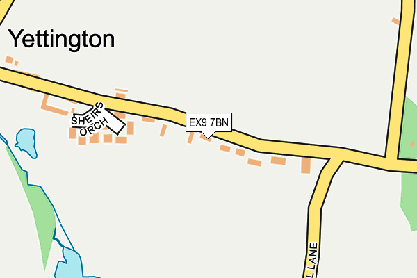 EX9 7BN map - OS OpenMap – Local (Ordnance Survey)