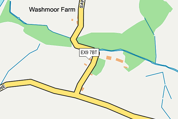 EX9 7BT map - OS OpenMap – Local (Ordnance Survey)