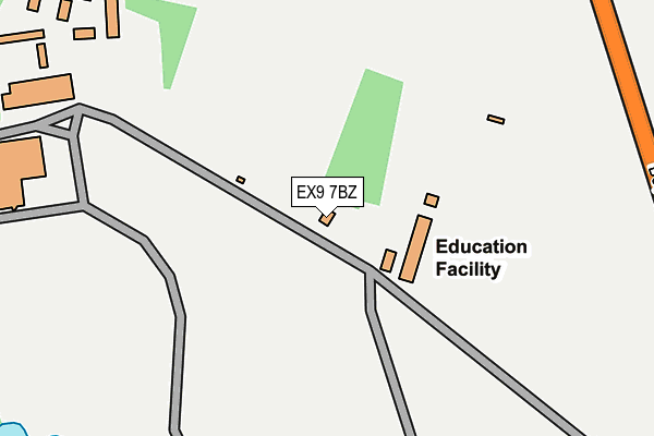 EX9 7BZ map - OS OpenMap – Local (Ordnance Survey)