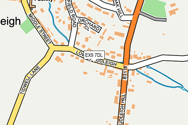 EX9 7DL map - OS OpenMap – Local (Ordnance Survey)