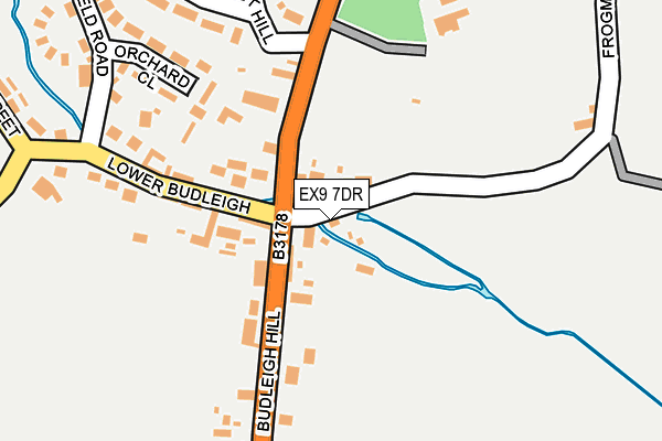 EX9 7DR map - OS OpenMap – Local (Ordnance Survey)