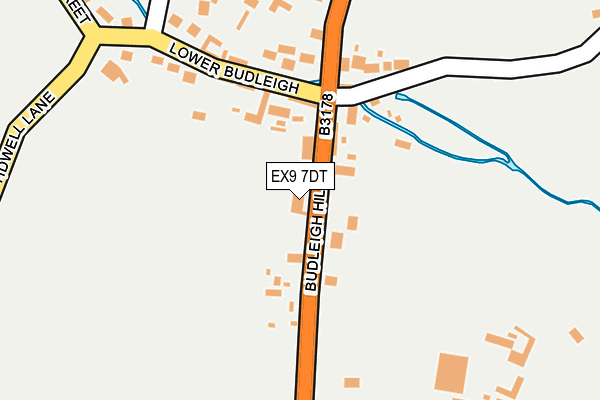 EX9 7DT map - OS OpenMap – Local (Ordnance Survey)