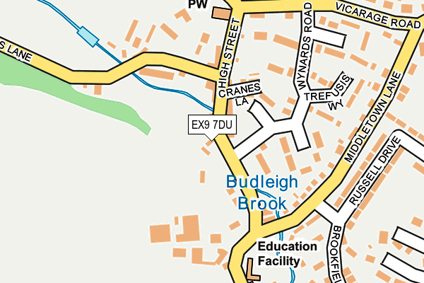 EX9 7DU map - OS OpenMap – Local (Ordnance Survey)