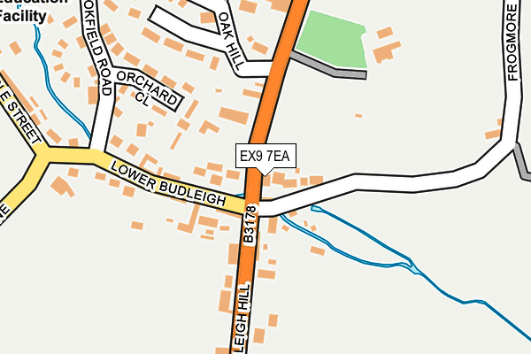 EX9 7EA map - OS OpenMap – Local (Ordnance Survey)