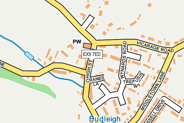 EX9 7ED map - OS OpenMap – Local (Ordnance Survey)