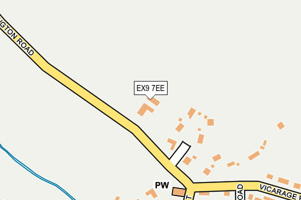 EX9 7EE map - OS OpenMap – Local (Ordnance Survey)