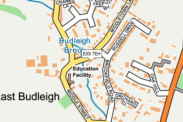 EX9 7EH map - OS OpenMap – Local (Ordnance Survey)