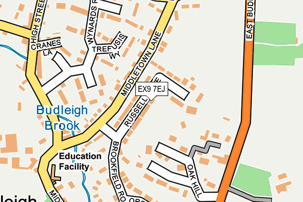 EX9 7EJ map - OS OpenMap – Local (Ordnance Survey)
