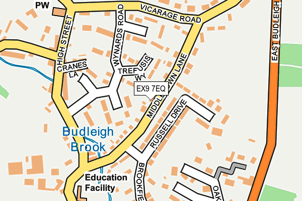 EX9 7EQ map - OS OpenMap – Local (Ordnance Survey)