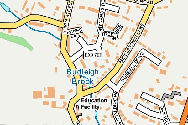 EX9 7ER map - OS OpenMap – Local (Ordnance Survey)