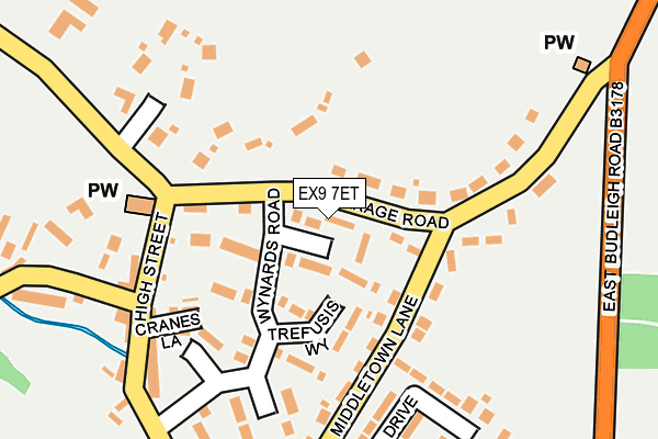 EX9 7ET map - OS OpenMap – Local (Ordnance Survey)