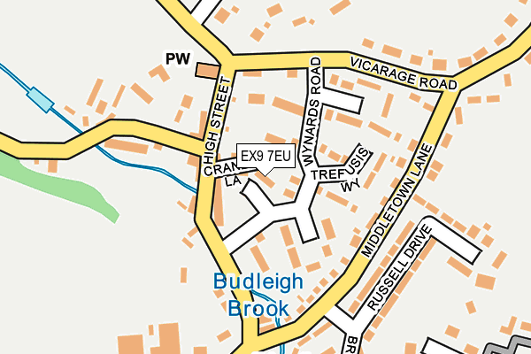 EX9 7EU map - OS OpenMap – Local (Ordnance Survey)