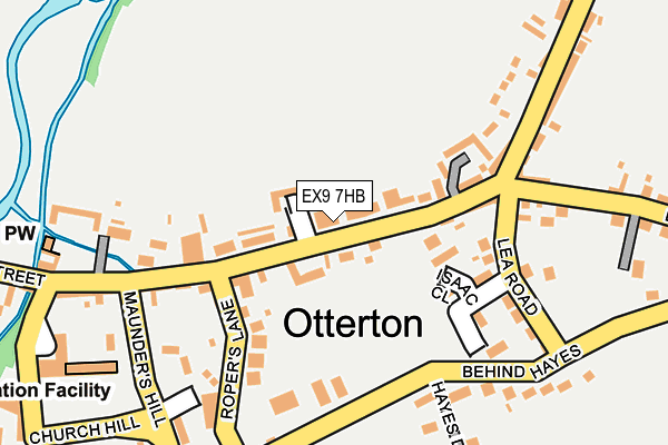 EX9 7HB map - OS OpenMap – Local (Ordnance Survey)