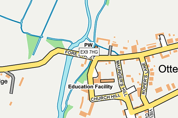 EX9 7HG map - OS OpenMap – Local (Ordnance Survey)