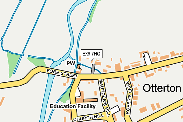 EX9 7HQ map - OS OpenMap – Local (Ordnance Survey)