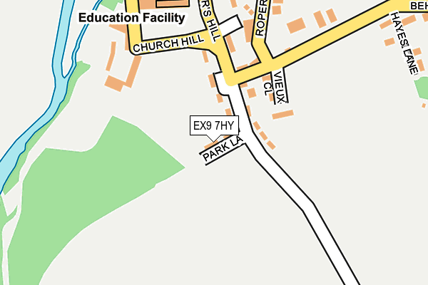 EX9 7HY map - OS OpenMap – Local (Ordnance Survey)