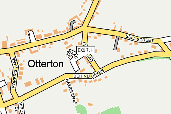 EX9 7JH map - OS OpenMap – Local (Ordnance Survey)