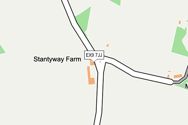 EX9 7JJ map - OS OpenMap – Local (Ordnance Survey)