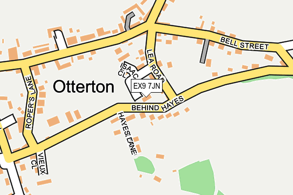 EX9 7JN map - OS OpenMap – Local (Ordnance Survey)