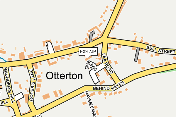 EX9 7JP map - OS OpenMap – Local (Ordnance Survey)