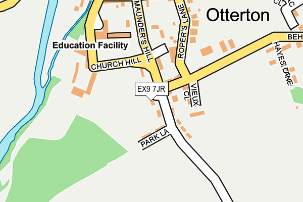 EX9 7JR map - OS OpenMap – Local (Ordnance Survey)