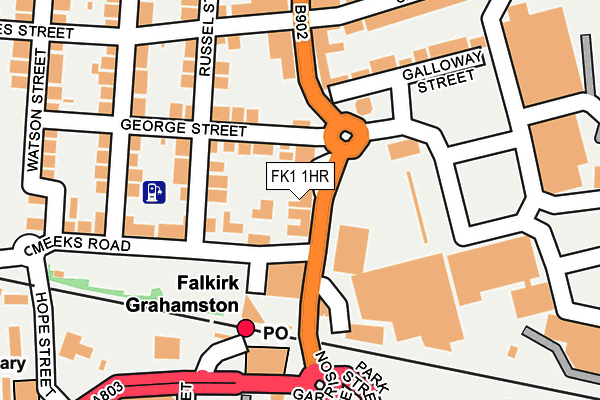 FK1 1HR map - OS OpenMap – Local (Ordnance Survey)