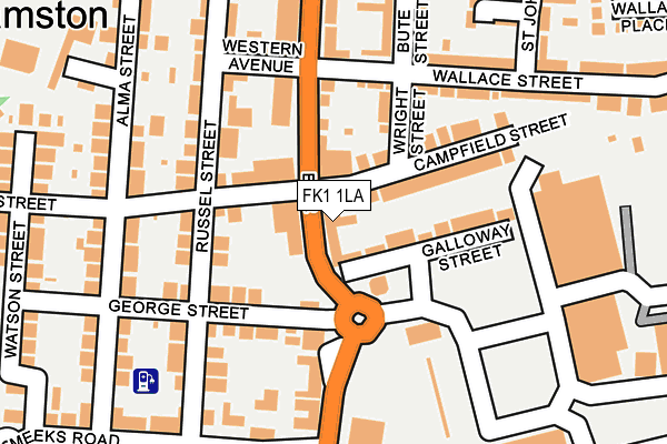 FK1 1LA map - OS OpenMap – Local (Ordnance Survey)