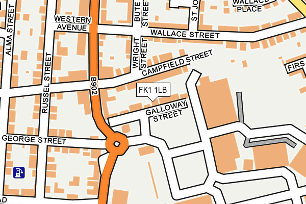 FK1 1LB map - OS OpenMap – Local (Ordnance Survey)