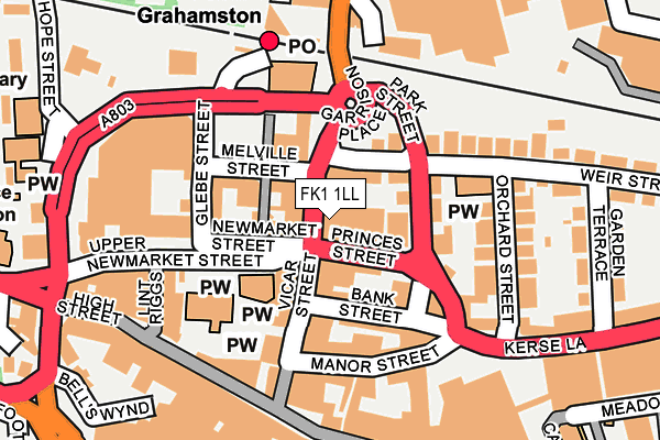 Map of BARREL LAW WINDFARM LIMITED at local scale