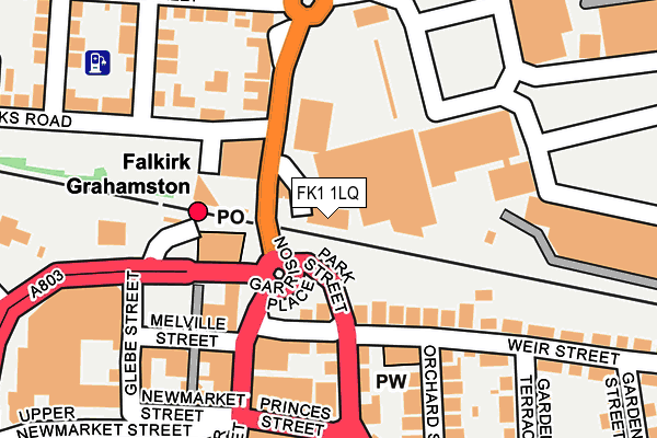 FK1 1LQ map - OS OpenMap – Local (Ordnance Survey)