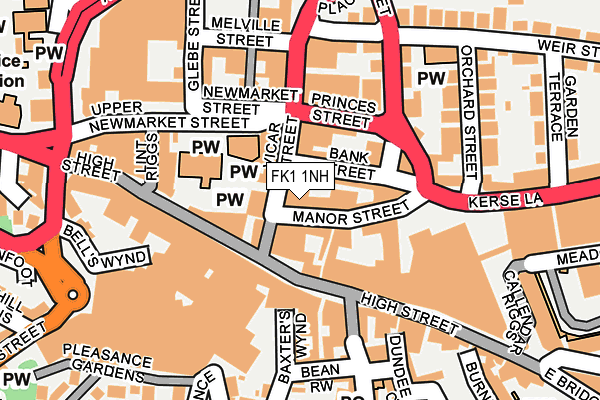 FK1 1NH map - OS OpenMap – Local (Ordnance Survey)