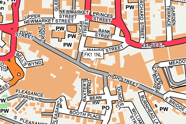 FK1 1NL map - OS OpenMap – Local (Ordnance Survey)