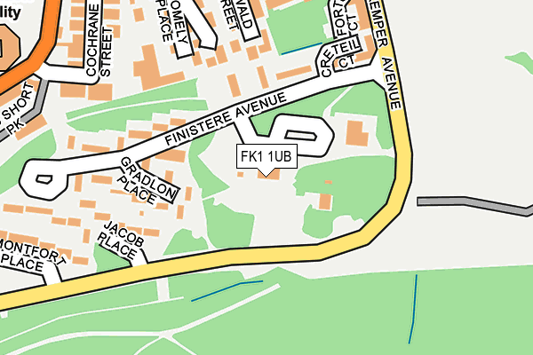 FK1 1UB map - OS OpenMap – Local (Ordnance Survey)