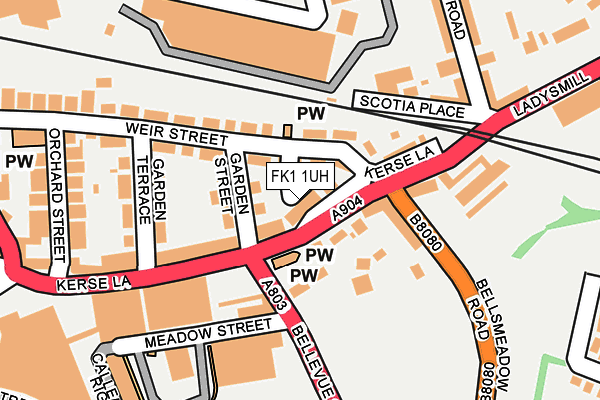 FK1 1UH map - OS OpenMap – Local (Ordnance Survey)