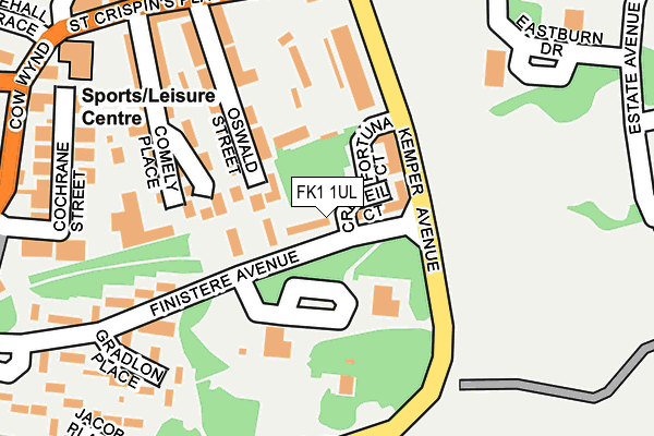 FK1 1UL map - OS OpenMap – Local (Ordnance Survey)