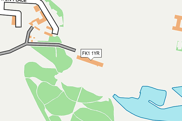 FK1 1YR map - OS OpenMap – Local (Ordnance Survey)