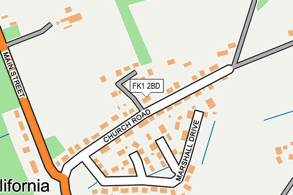FK1 2BD map - OS OpenMap – Local (Ordnance Survey)