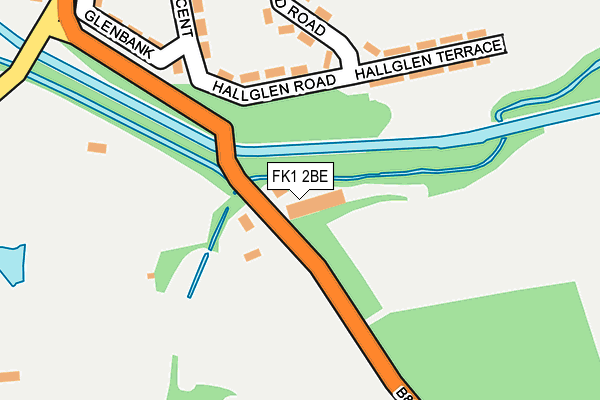 FK1 2BE map - OS OpenMap – Local (Ordnance Survey)