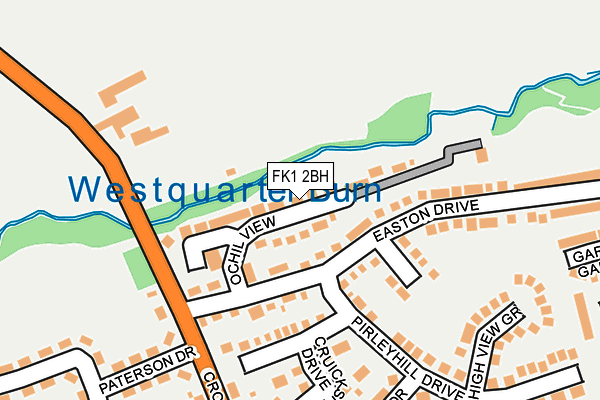 FK1 2BH map - OS OpenMap – Local (Ordnance Survey)