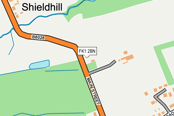 FK1 2BN map - OS OpenMap – Local (Ordnance Survey)