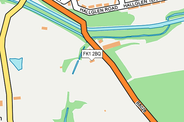 FK1 2BQ map - OS OpenMap – Local (Ordnance Survey)