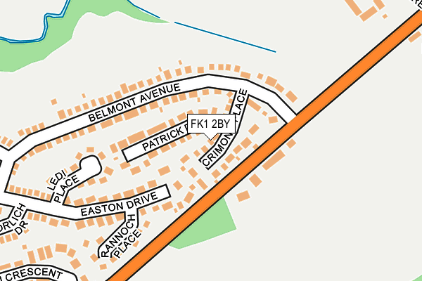 FK1 2BY map - OS OpenMap – Local (Ordnance Survey)