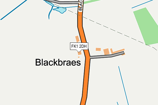 FK1 2DH map - OS OpenMap – Local (Ordnance Survey)