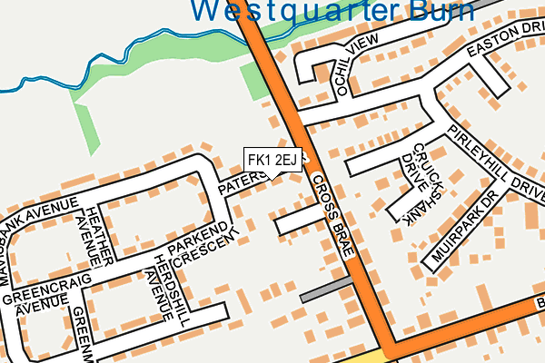 FK1 2EJ map - OS OpenMap – Local (Ordnance Survey)